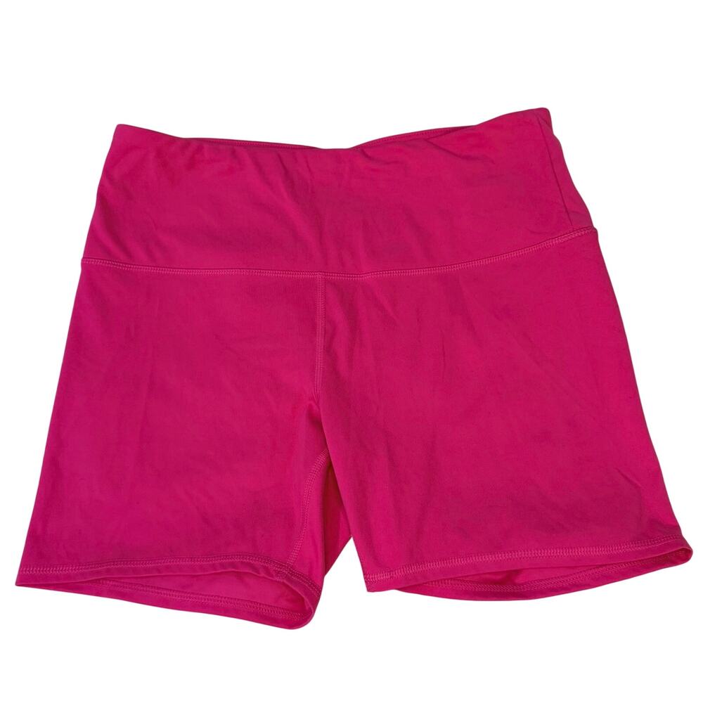 RBX Hot Pink High Rise Biker Shorts Large Activewear